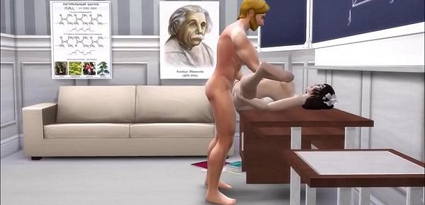  Chemistry teacher fucked his nice pupil. Sims 4 Porn